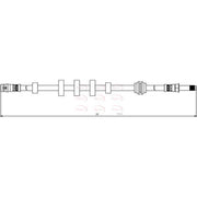 Apec Brake Hydraulic Hose Line Front HOS3844