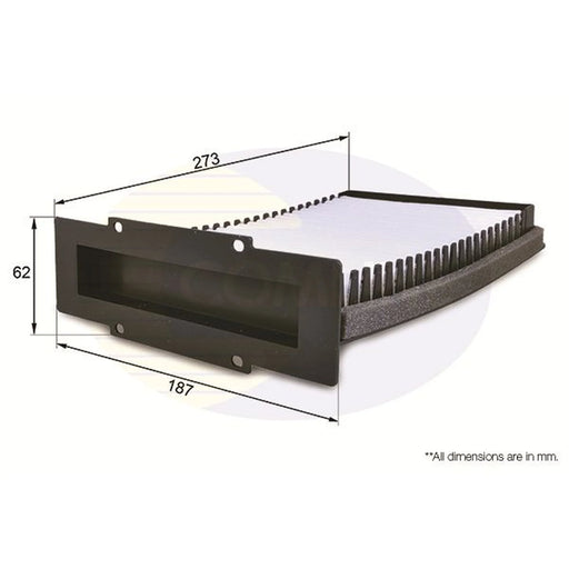 Comline Cabin Air Filter (Pollen Filter) EKF283