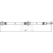 Apec Brake Hydraulic Hose Line Front Left HOS4056