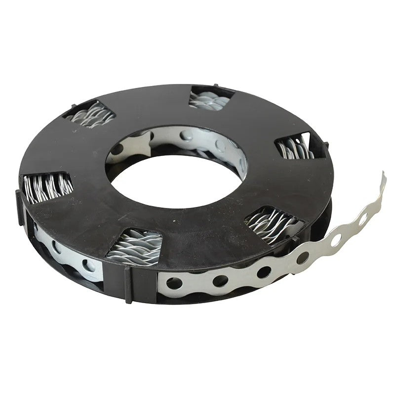 ForgeFix Contractors Galvanised Fixing Band Medium Duty 17mm x 0.7 x 10m Box 1