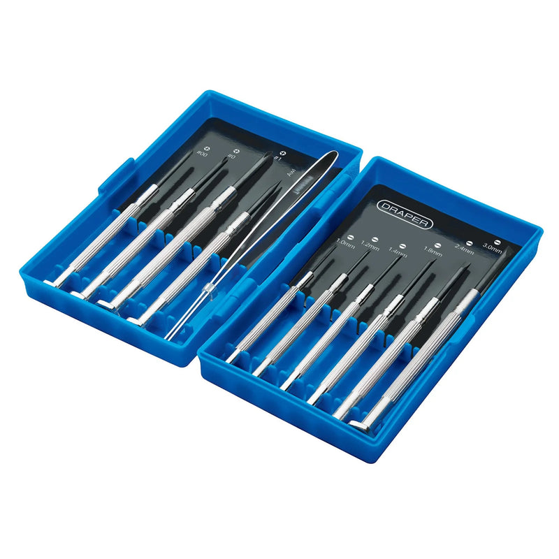 Draper Precision Screwdriver Set 11 Piece Hardened Carbon Steel