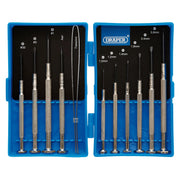 Draper Precision Screwdriver Set 11 Piece Hardened Carbon Steel