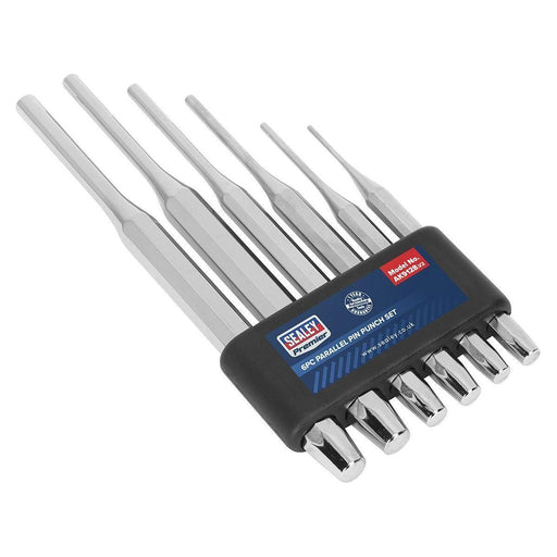 Sealey Parallel Pin Punch Set 6pc AK9128 Sealey  - Town Parts
