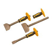 Roughneck GORILLA® Bolster & Chisel Set with Non-Slip Guards, 3 Piece - 31-933