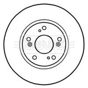 Borg & Beck 2 x Vented Front Brake Discs BBD4660