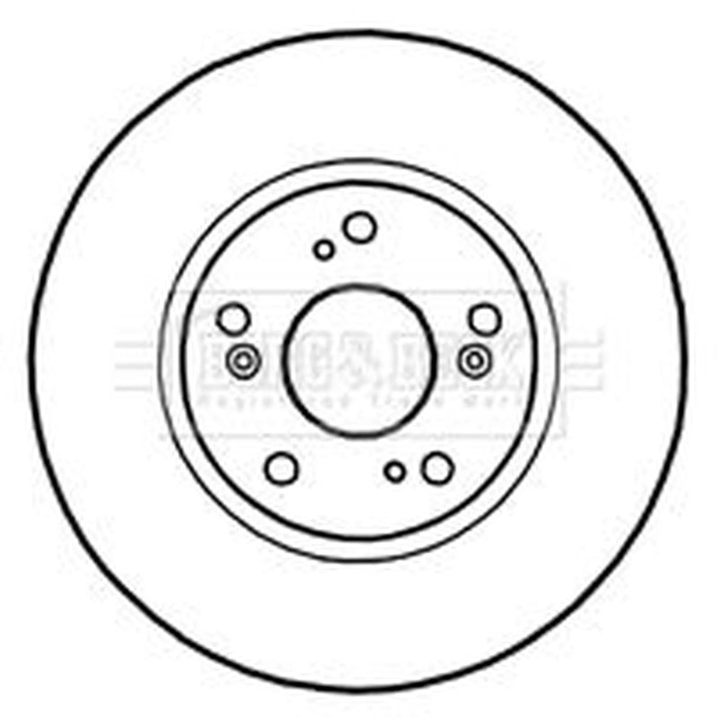 Borg & Beck 2 x Vented Front Brake Discs BBD4660