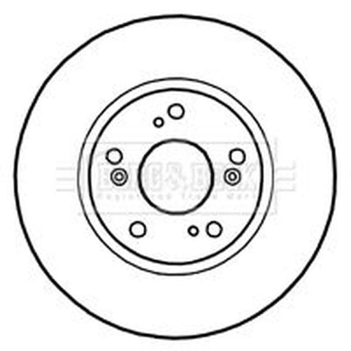 Borg & Beck 2 x Vented Front Brake Discs BBD4660