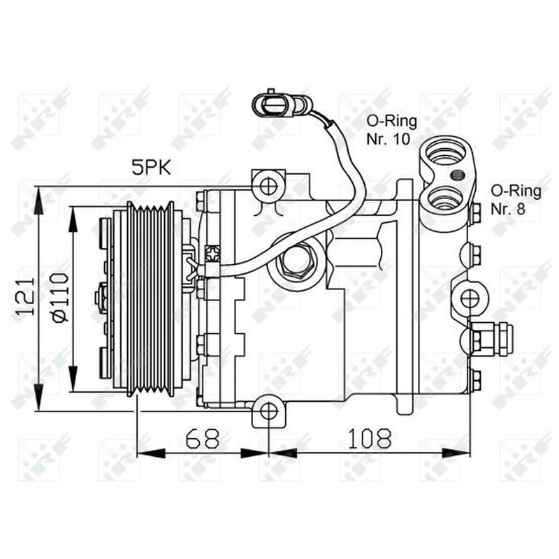 NRF Air Conditioning Compressor 32197