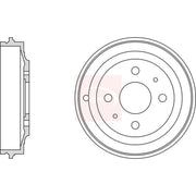 Apec Brake Drum Assembly Rear DRM9147