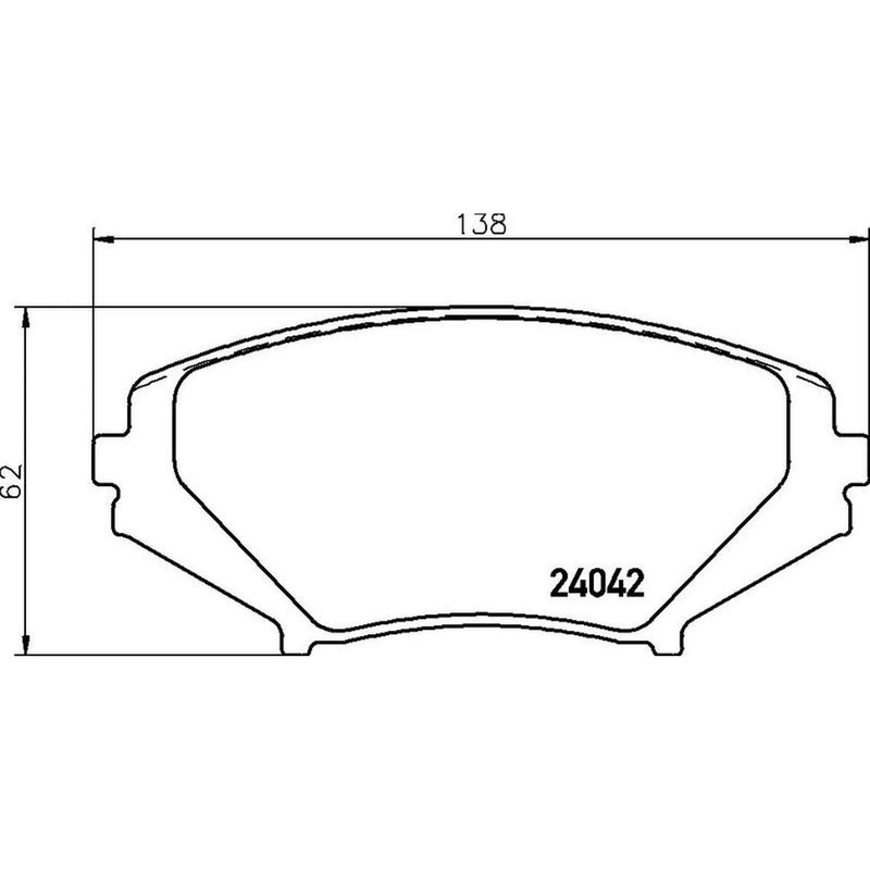 Brembo 4 x Front Brake Pad Set P49034