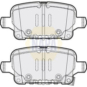 NAPA Rear Brake Pad Set NBP1646