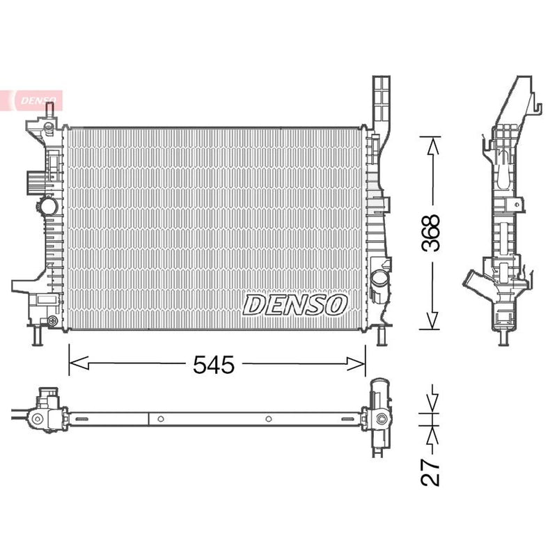 Denso Engine Radiator DRM10028