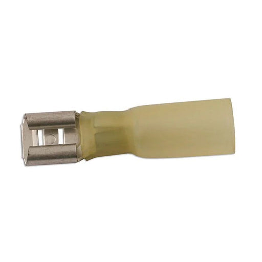 Connect Yellow Female Heat Shrink Push-on 6.3mm 25pc - CPL