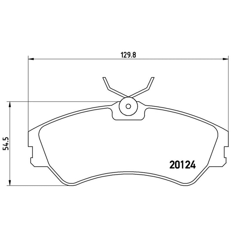 Brembo 4 x Front Brake Pad Set P85028