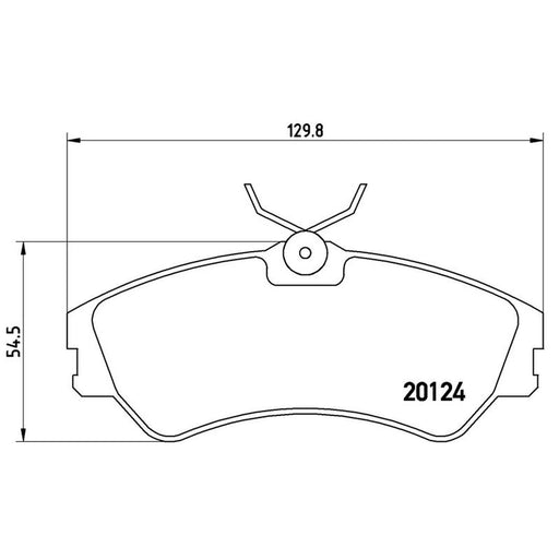 Brembo 4 x Front Brake Pad Set P85028