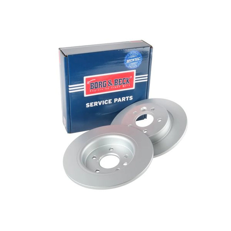 Borg & Beck 2 x Solid Rear Brake Discs BBD5306