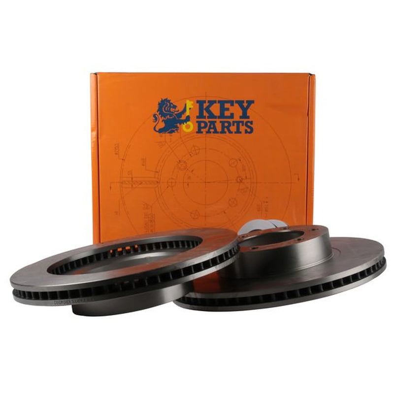 Key Parts 2 x Front Brake Discs KBD4502
