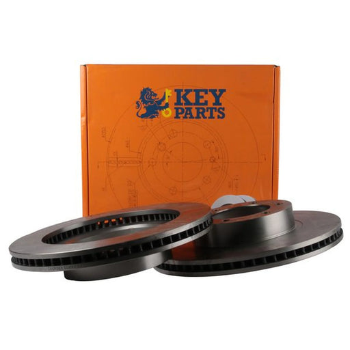 Key Parts 2 x Front Brake Discs KBD4502