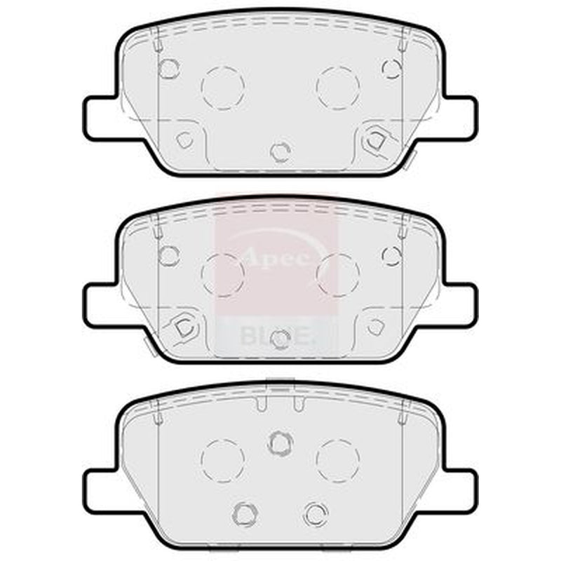 Apec Rear Brake Pad Set PD3936