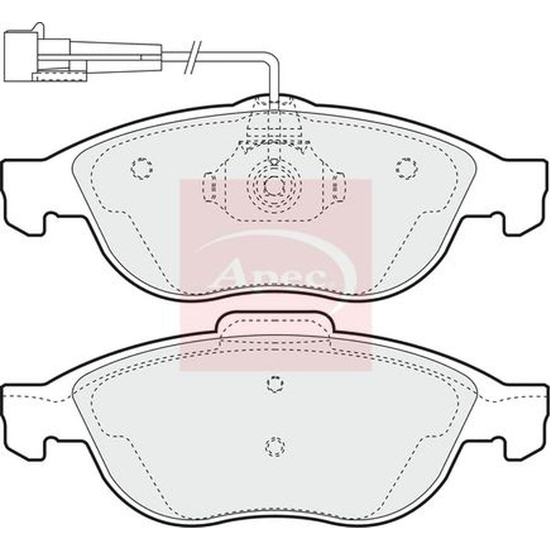 Apec Front Brake Pad Set PAD1000