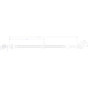 Juratek Brake Hydraulic Hose Line Front Right JBH1433R
