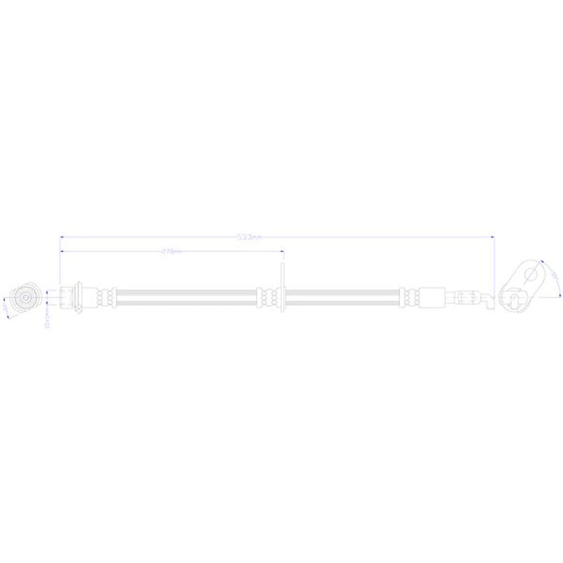 Juratek Brake Hydraulic Hose Line Front Right JBH1433R