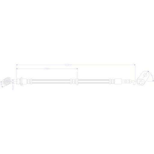 Juratek Brake Hydraulic Hose Line Front Right JBH1433R