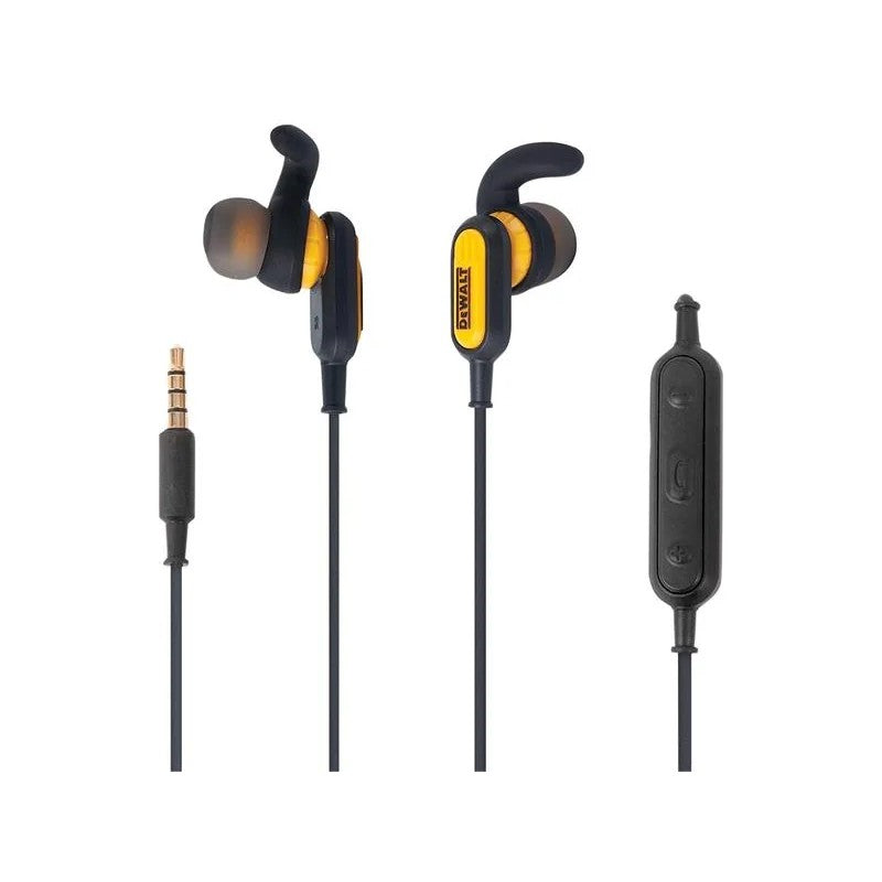 DEWALT Telecoms Jobsite Wired Earphones - 190 9032 DWG