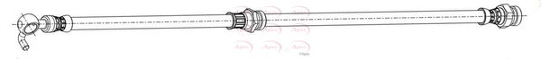Apec Brake Hydraulic Hose Line Front Left
