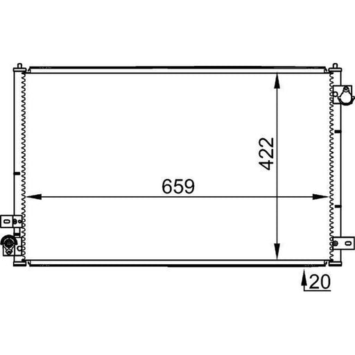 Mahle Air Conditioning Condenser AC 338 001S