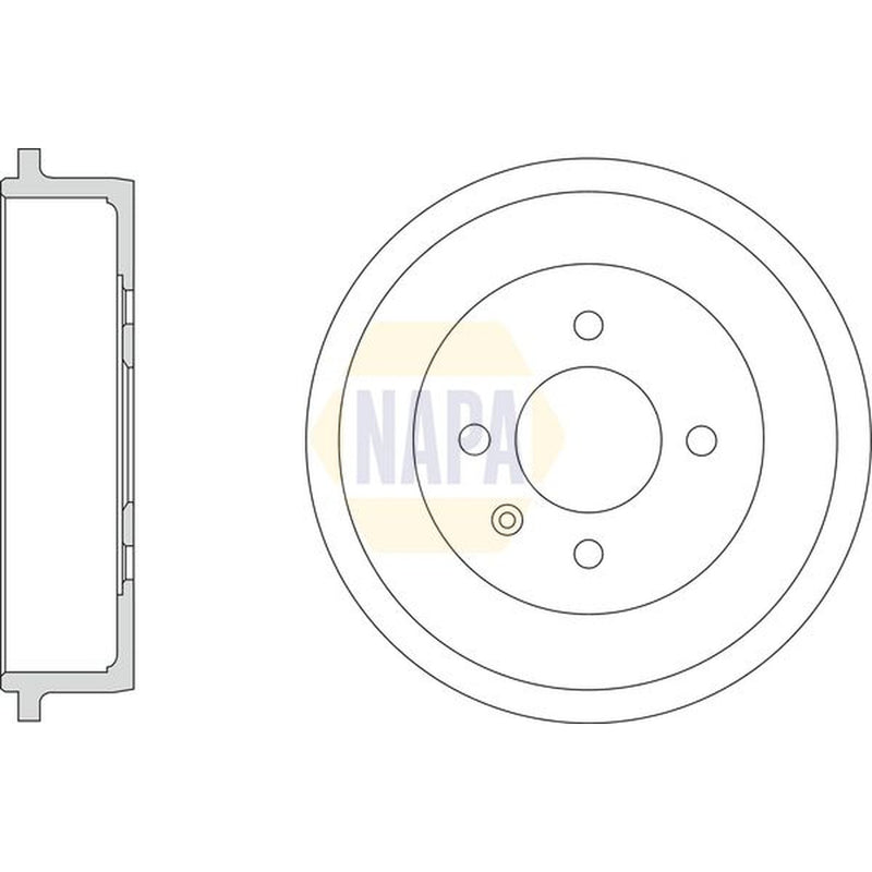 NAPA Brake Drum Assembly Rear NDR1059
