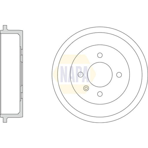 NAPA Brake Drum Assembly Rear NDR1059