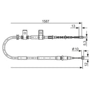 Bosch Handbrake Cable Right Rear 1 987 477 717