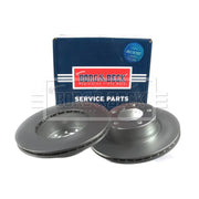 Borg & Beck 2 x Vented Front Brake Discs BBD4464