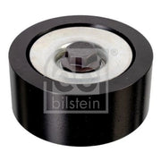 Febi V-Ribbed Belt Tensioner Pulley 75mm OD Wide Metal 174675