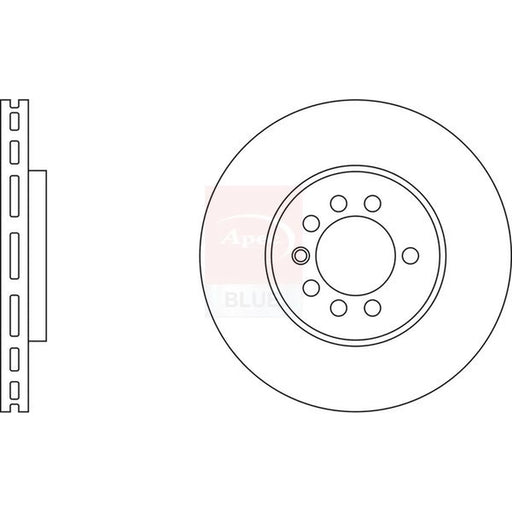 Apec 2 x Vented Front Brake Discs SDK6028
