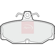 Apec Rear Brake Pad Set PAD537