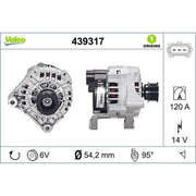 Valeo Car Alternator 12V 439317