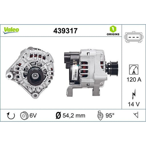 Valeo Car Alternator 12V 439317