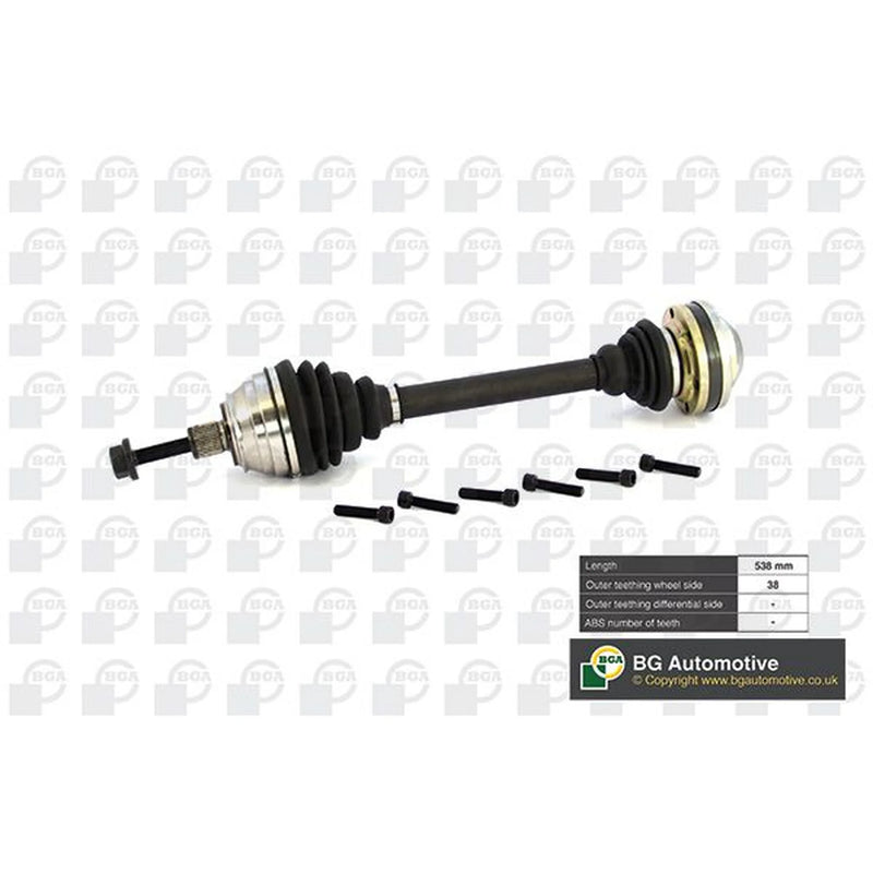 BGA CV Drive Shaft Driveshaft Front Right DS9615