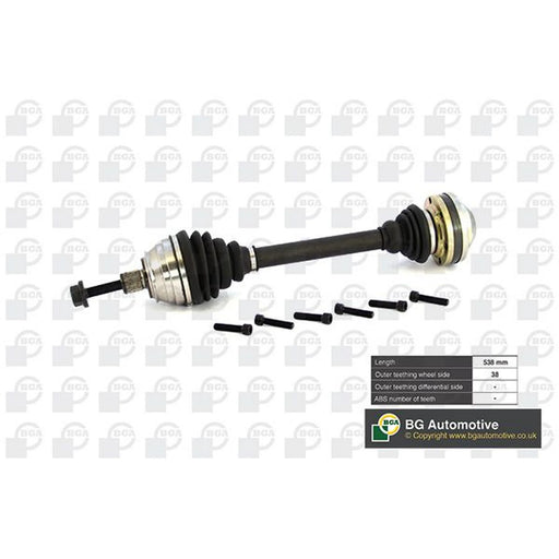 BGA CV Drive Shaft Driveshaft Front Right DS9615