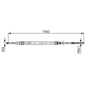 Bosch Handbrake Cable Right Rear 1 987 477 820