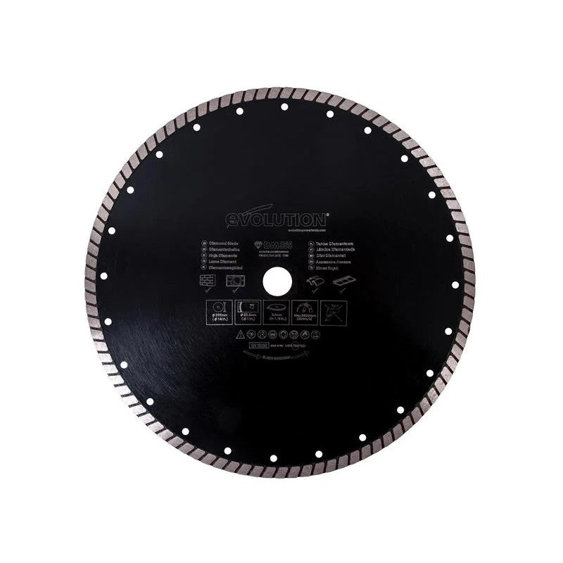 Evolution RAGE® Diamond Blade, Segmented Rim 355 x 25.4mm - RAGEBLADE355DIAMOND