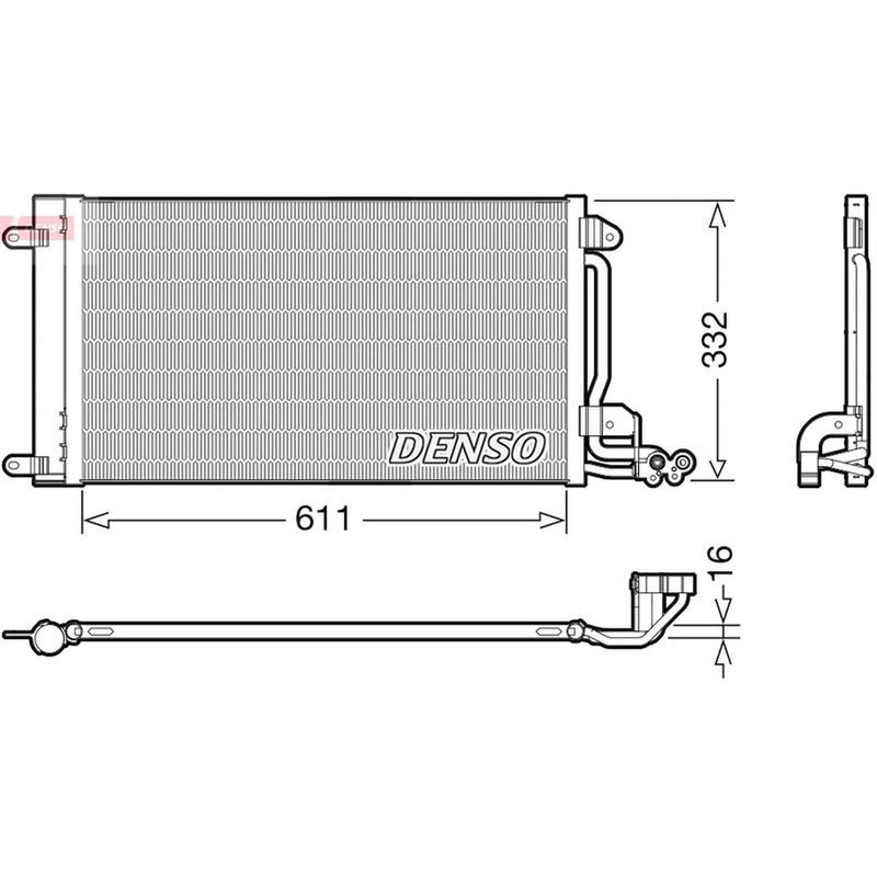 Denso Air Conditioning Condenser DCN02034