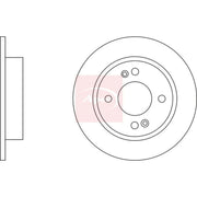 Apec 2 x Solid Rear Brake Discs DSK3216