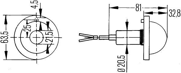Hella 2PF 007 205-017 Position Light