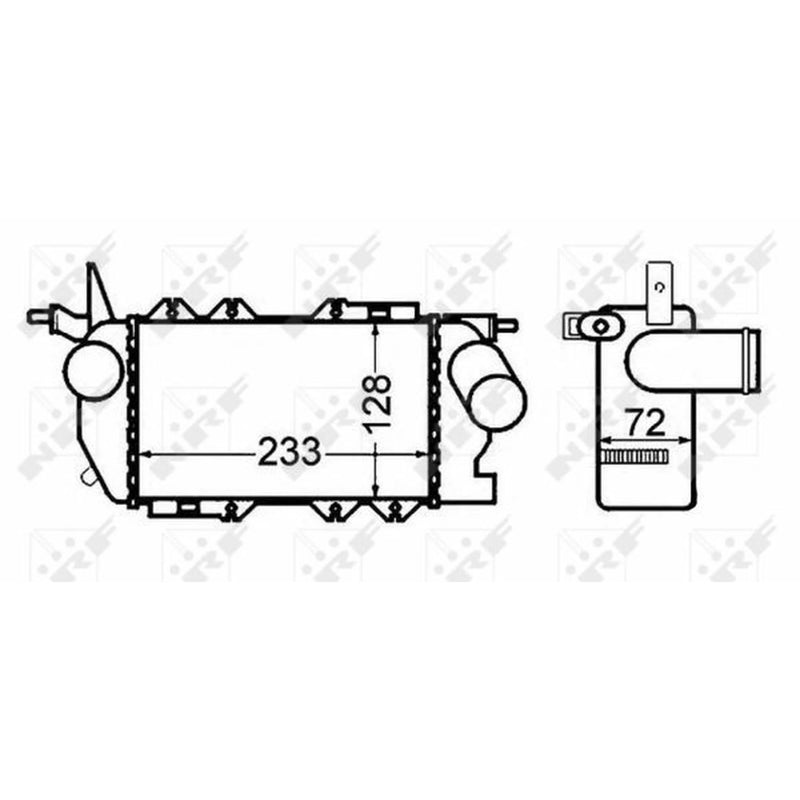 NRF Intercooler (Charge Air Cooler) 30309