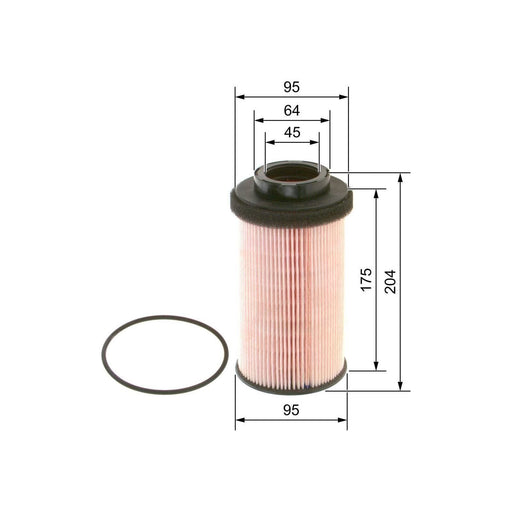 Bosch Cv Fuel Filter N9655 (Hgv) Fits Mercedes-Benz Actros 1848 Ls - 16.0 4X2 - Bosch  - Town Parts