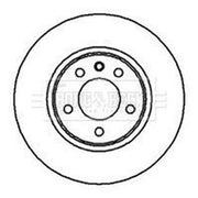 Borg & Beck 2 x Vented Front Brake Discs BBD5056