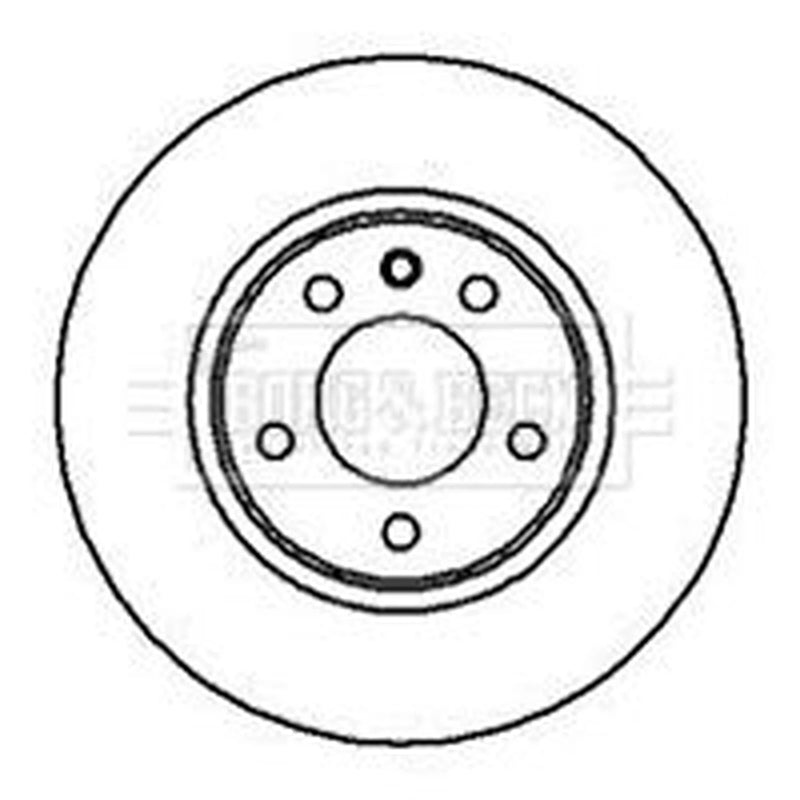 Borg & Beck 2 x Vented Front Brake Discs BBD5056